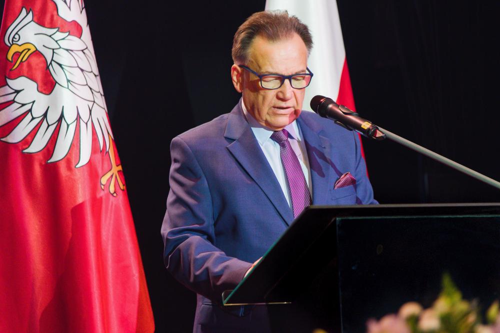 Zdjęcie galerii artykułu:  - Marszałek Województwa Mazowieckiego Adam Struzik w trakcie przemowy