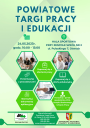 Plakat reklamujący targi pracy i edukacji w Otwocku. Na zielonym tle podana data, godziny i miejsce wydarzenia. Szczegóły w treści artykułu