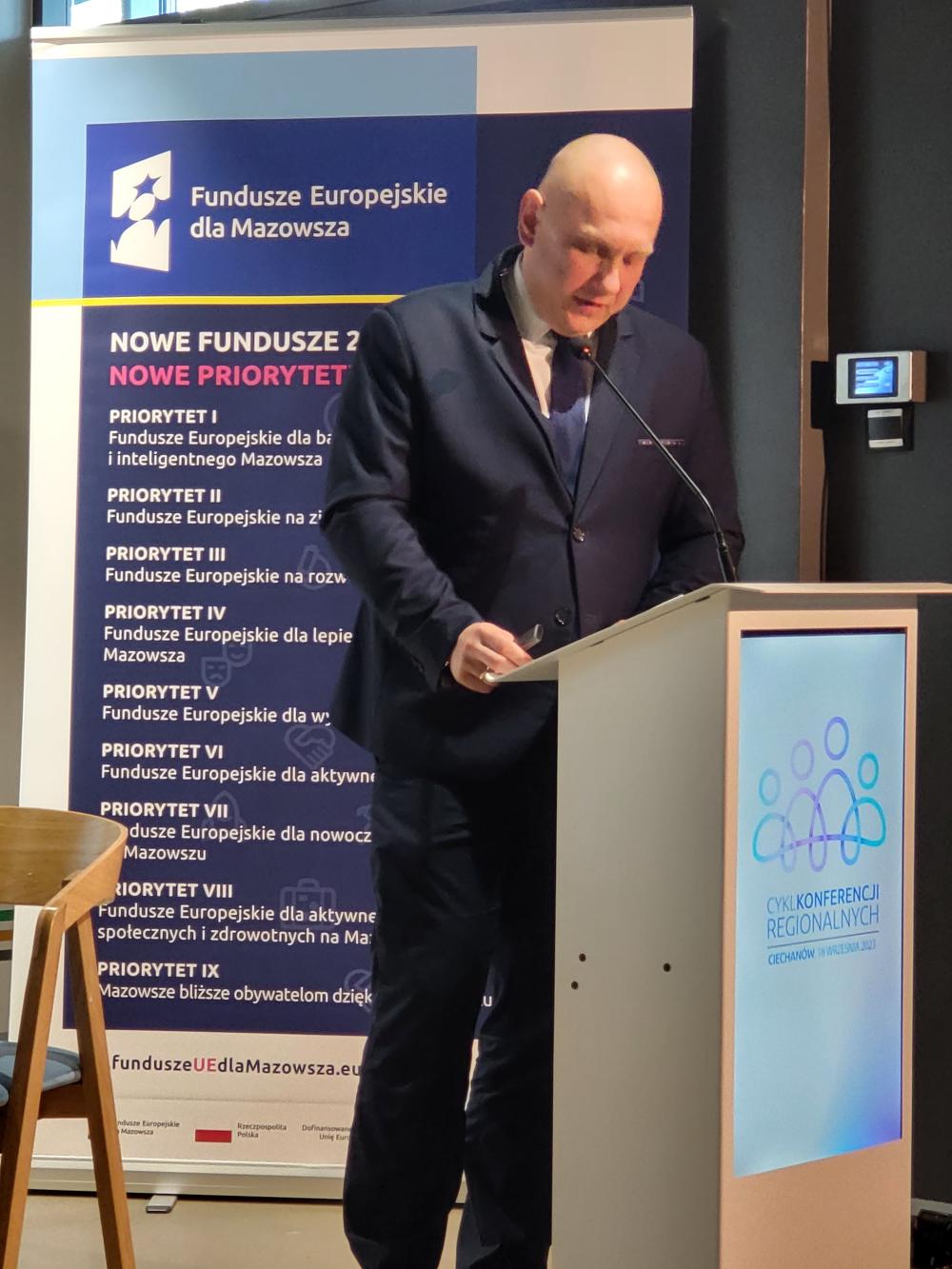 Zdjęcie galerii artykułu:  - Prelekcja dyrektora ciechanowskiej filii WUP w Warszawie Jakuba Gwoździka
