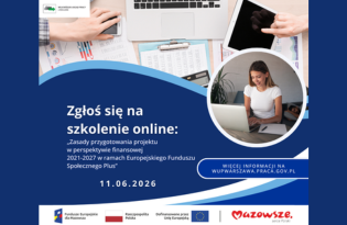Obrazek dla: Szkolenie z zasad przygotowania projektu unijnego w...
