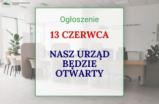 Obrazek dla: Sobota pracująca w Wojewódzkim Urzędzie Pracy w Warszawie