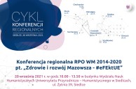 slider.alt.head Konferencja regionalna pt. „Zdrowie i rozwój Mazowsza - #eFEktUE” w Siedlcach - z udziałem siedleckiej filii WUP w Warszawie