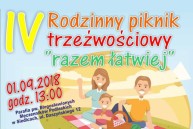 Obrazek dla: Zaproszenie na IV Rodzinny Piknik Trzeźwości w Siedlcach