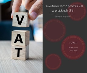 Zdjęcie artykułu Szkolenie z kwalifikowalności podatku VAT